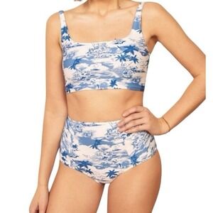 Reformation Bikini Set Top Bottom Women's Medium Beach Resorts Vacation Stretch